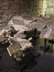 A fragment of the tepidarium mosaic, Nyon Roman Museum
