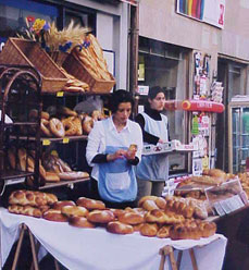 A bakery  on Market Day in Nyon