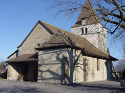 The church in Commugny