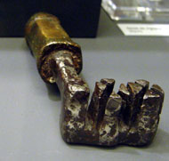 Roman key in the Nyon Roman Museum