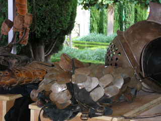 Roman gladiator equipment at the Nyon Roman Museum