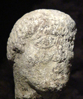 Celtic stone head in Nyon