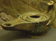 Roman oil lamp at the Nyon Roman Museum