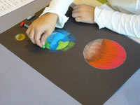 Year 6 toning and shading in art class